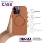 iPhone Leather Magsafe Case - Golden Brown iPhone 15