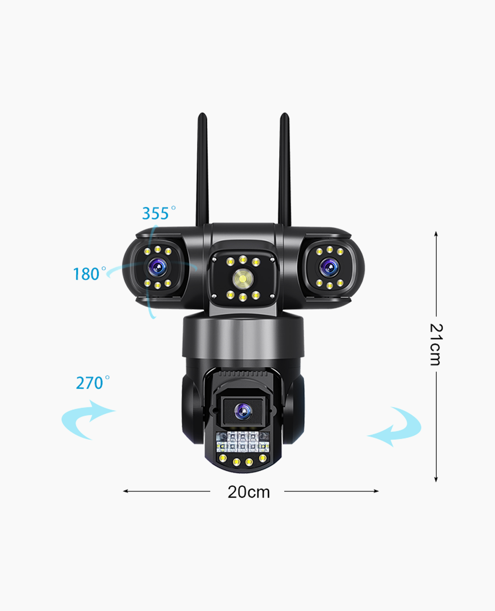 360° 4G Smart Triple Lens CCTV
