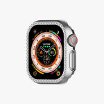 Apple Watch Diamond Plated Protective Hard Case - Silver 40 MM