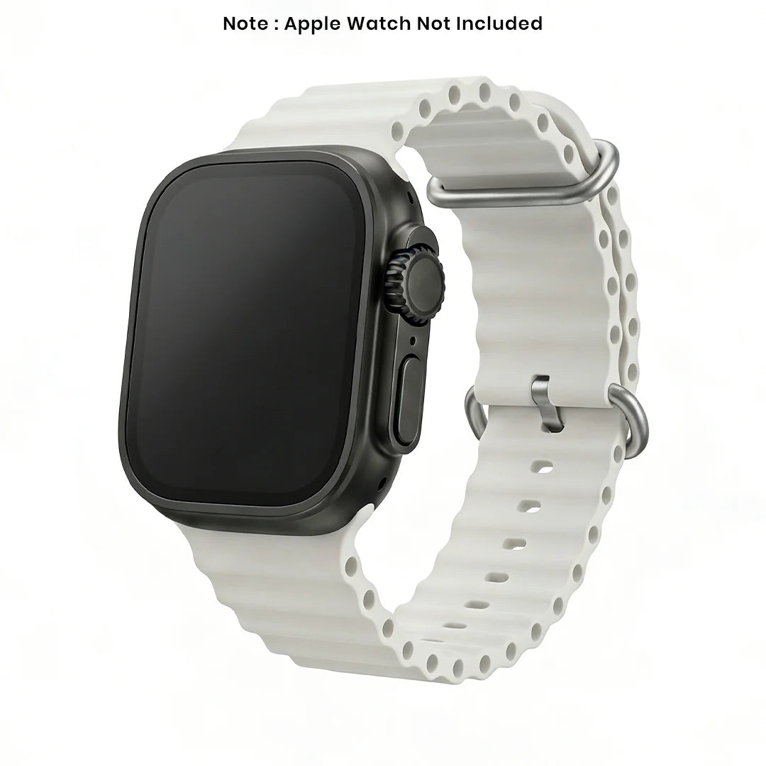 Spacething Ocean Apple Watch Band β 49mm / 45mm Size - White