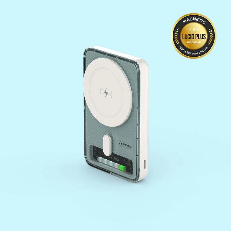 Lucid Plus Magnetic Wireless 10000mAh Powerbank with stand for Airpods and iPhone