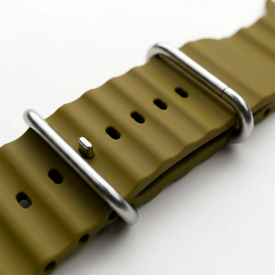 Spacething Ocean Apple Watch Band – 49mm / 45mm Size - Olive Black