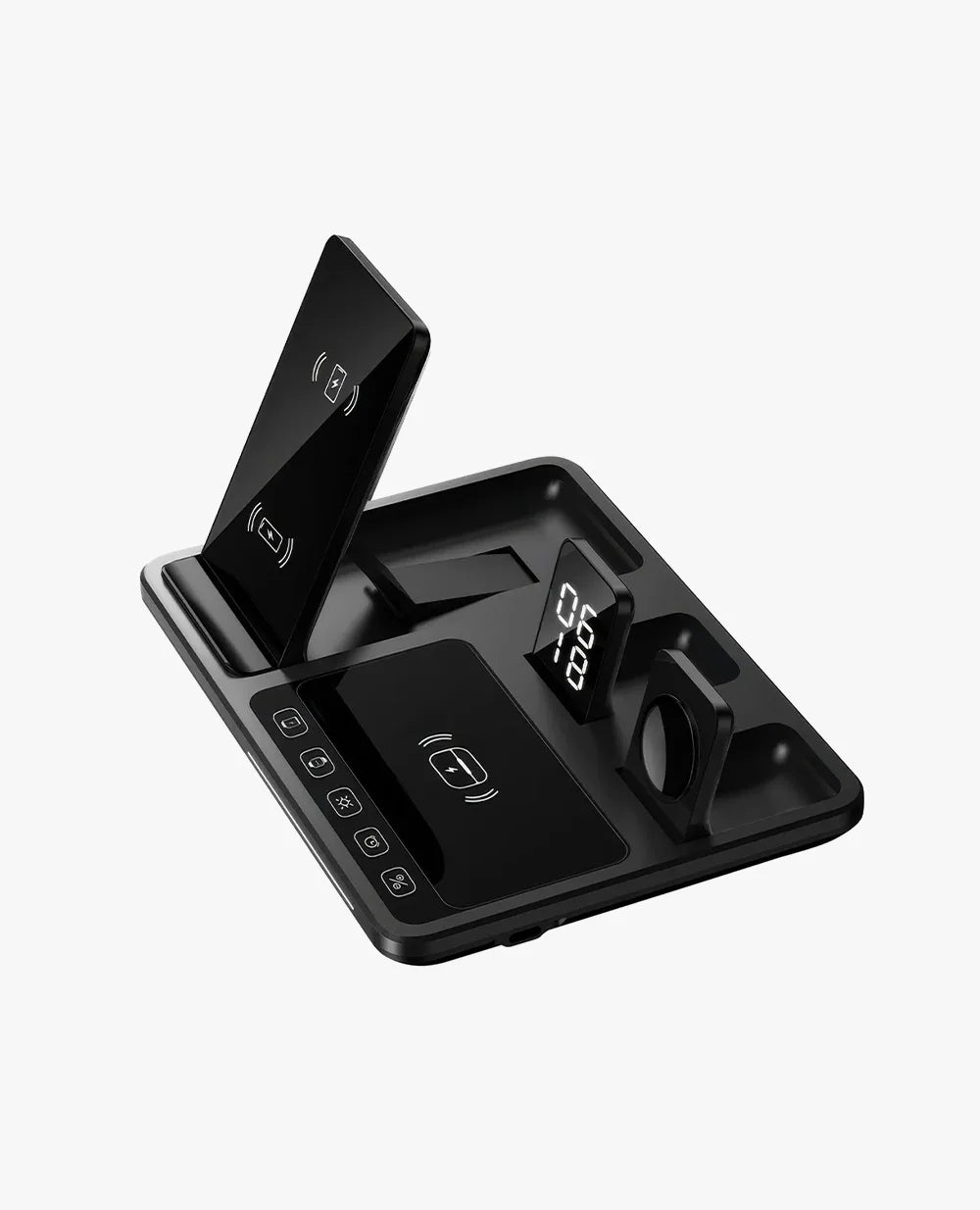4-in-1 Wireless Charging Station with Touch Buttons