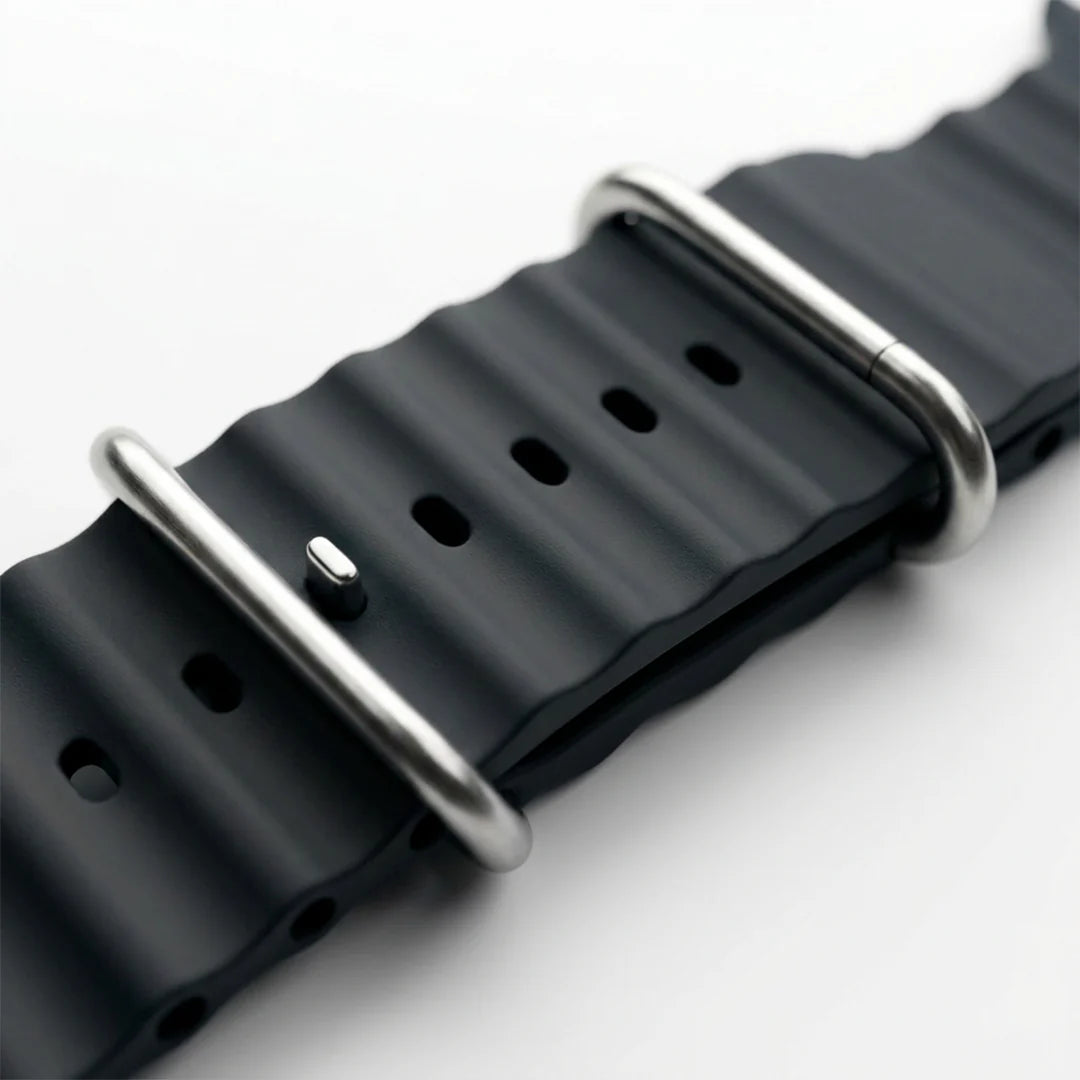 Spacething Ocean Apple Watch Band – 49mm / 45mm Size - Black