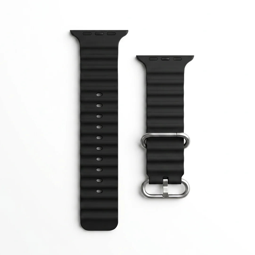 Spacething Ocean Apple Watch Band – 49mm / 45mm Size - Black