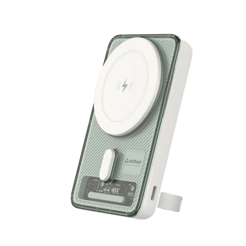 Lucid Plus Magnetic Wireless 10000mAh Powerbank with stand for Airpods and iPhone