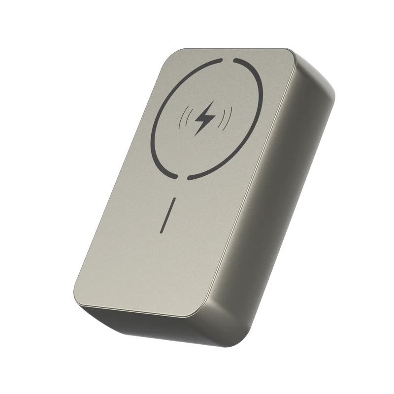 Click 20000mAh Magnetic Wireless Powerbank with Natural Titanium
