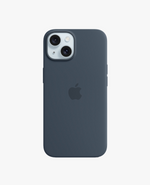 Apple Silicone Case with MagSafe - Storm Blue iPhone 15 Pro
