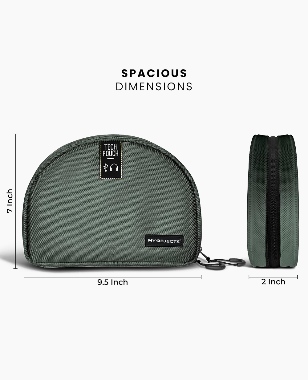 Tech Pouch : The All-in-One Waterproof Travel Organizer - Fossil Grey