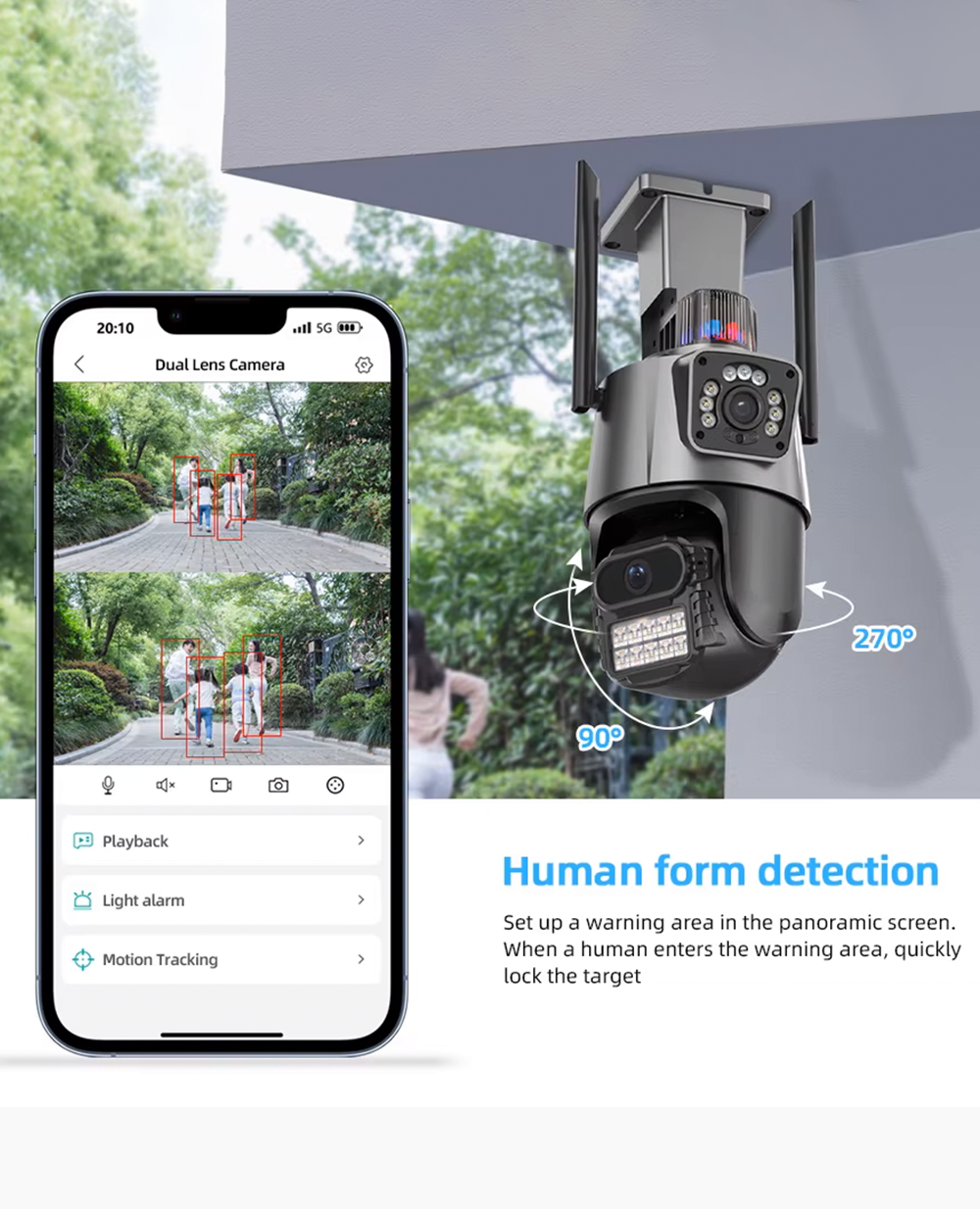 360° Wifi Smart Dual Lens CCTV