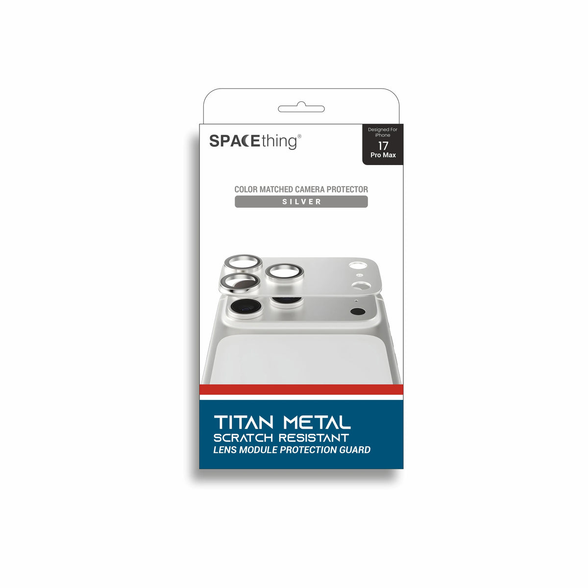 Spacething Titan Metal Scratch Resistant Guard - Silver 17 Pro