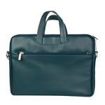 Spacething Helios Leather Laptop Bag With Free Tech Organiser Pouch | 13-14" Inches - Blue