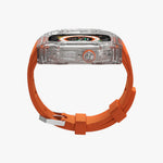 Luxury Richard Transparent Case - Orange 45 MM