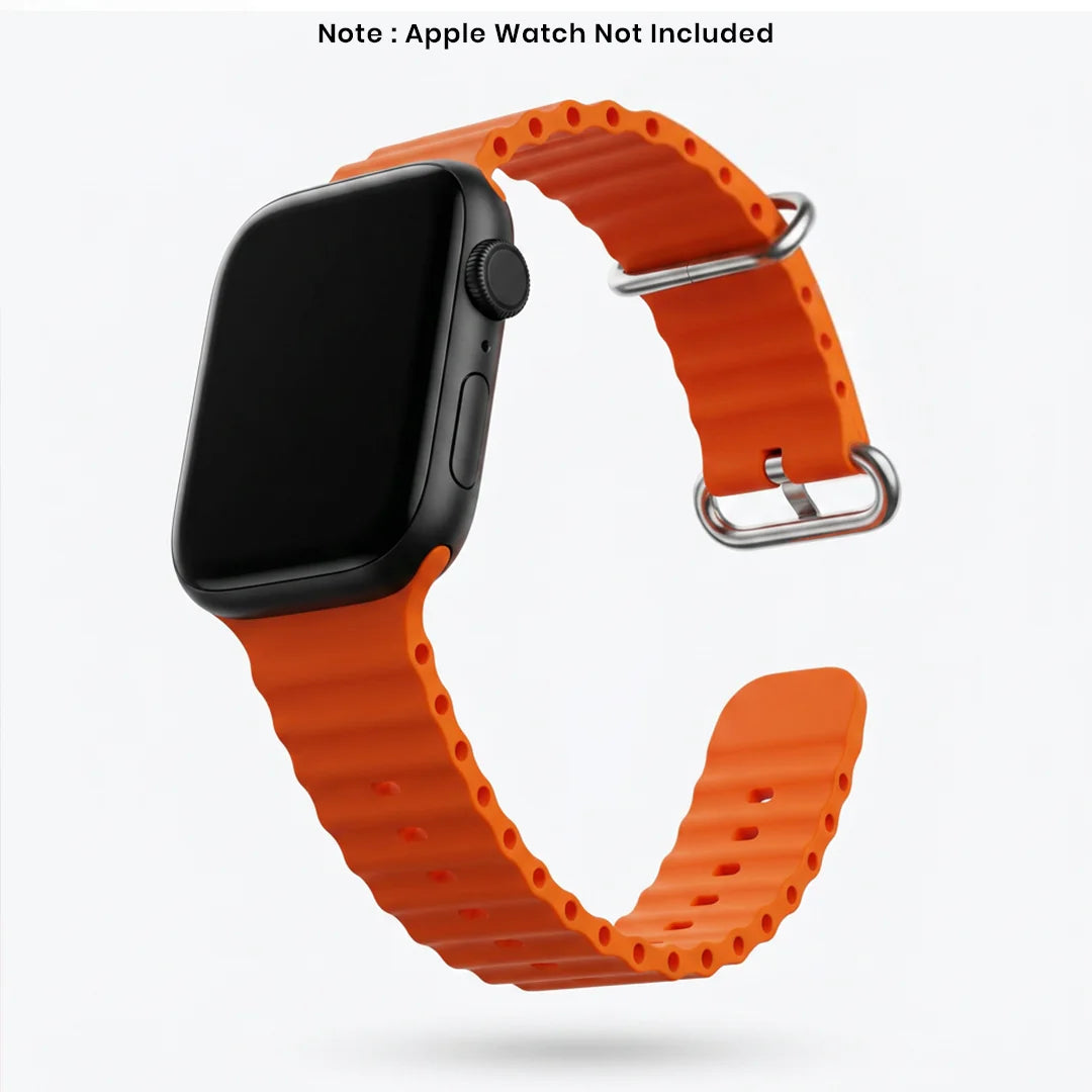 Spacething Ocean Apple Watch Band – 49mm / 45mm Size - Orange