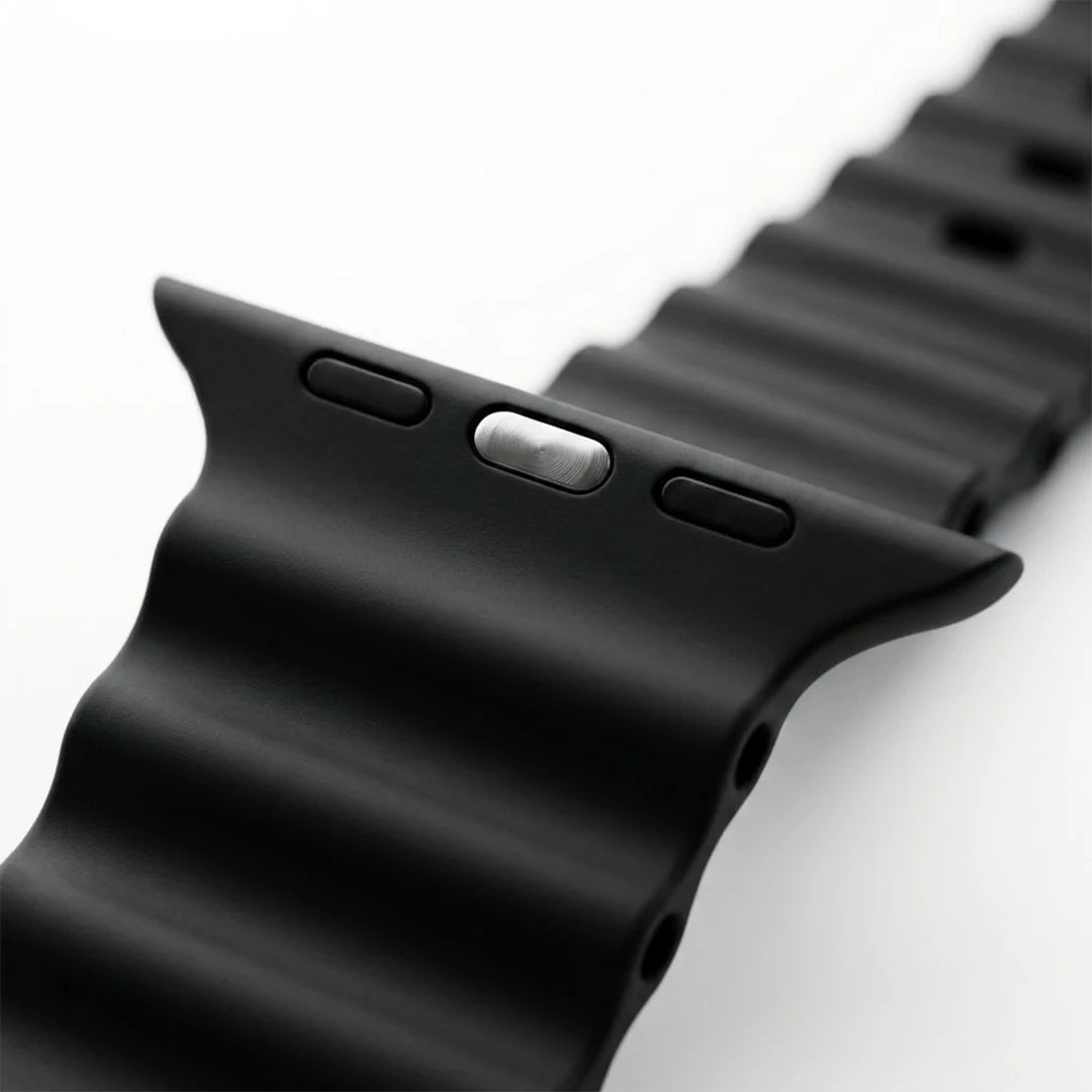 Spacething Ocean Apple Watch Band – 49mm / 45mm Size - Black
