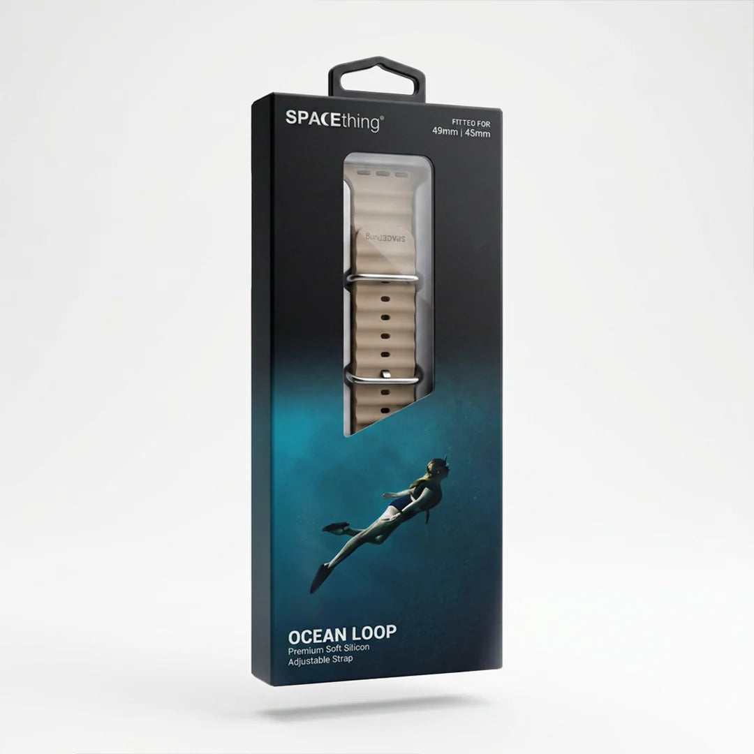 Spacething Ocean Apple Watch Band - 49mm / 45mm Size - Starlight