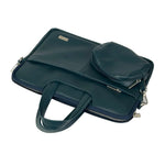 Spacething Helios Leather Laptop Bag With Free Tech Organiser Pouch | 13-14" Inches - Blue