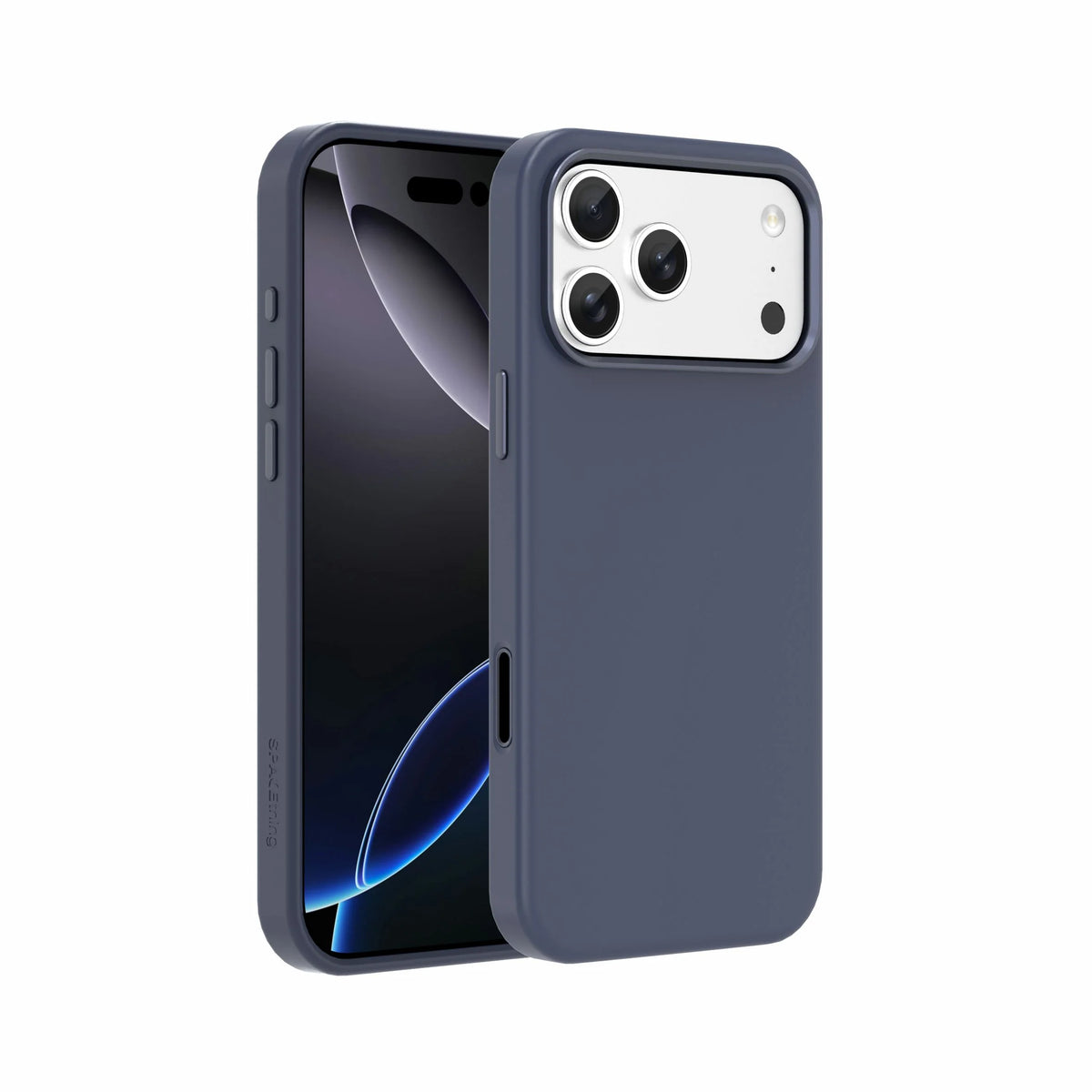 Spacething Smoothie Silicone Case for iPhone 17 Pro Max – Blue