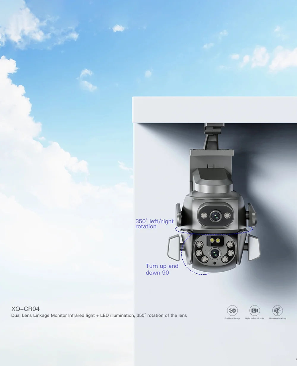 360° Home Security Wi-fi DUAL Smart CCTV Camera