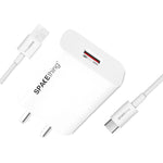 Spacething Rapid 100W SuperVOOC Fast Charger with USB to C Cable - White