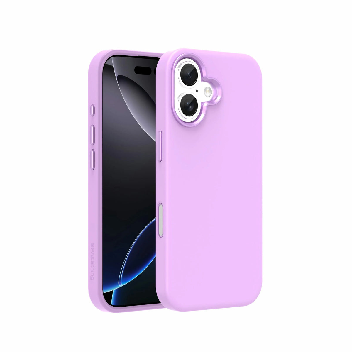 Spacething Smoothie Silicone Case for iPhone 17 - Purple