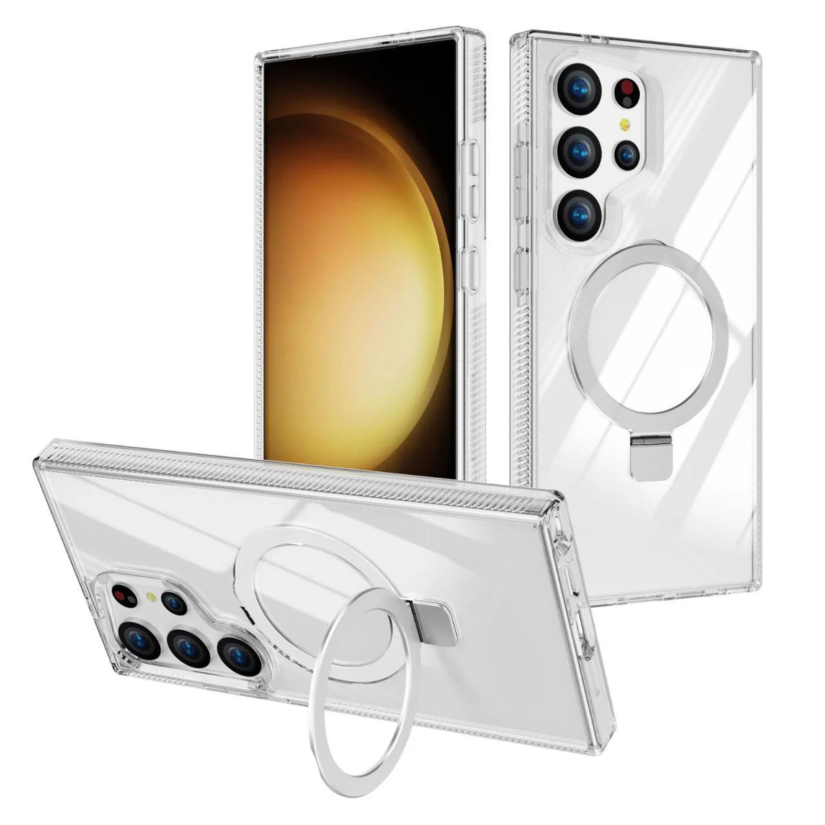 Spacething Samsung Galaxy S25 Ultra Marsix MagSafe Stand Case - Clear