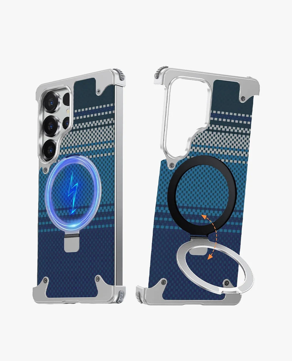 Metal Magsafe Real Aramid Carbon Case - Natural Samsung S25 Ultra