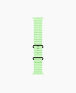 Neon Green Ocean Band - Black Titanium Finish