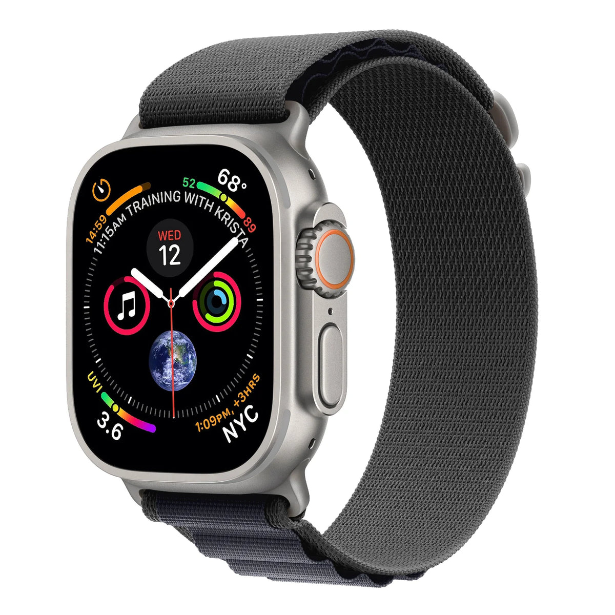 Spacething Adventure Loop Apple Watch Band – 49mm / 45mm Size Grey