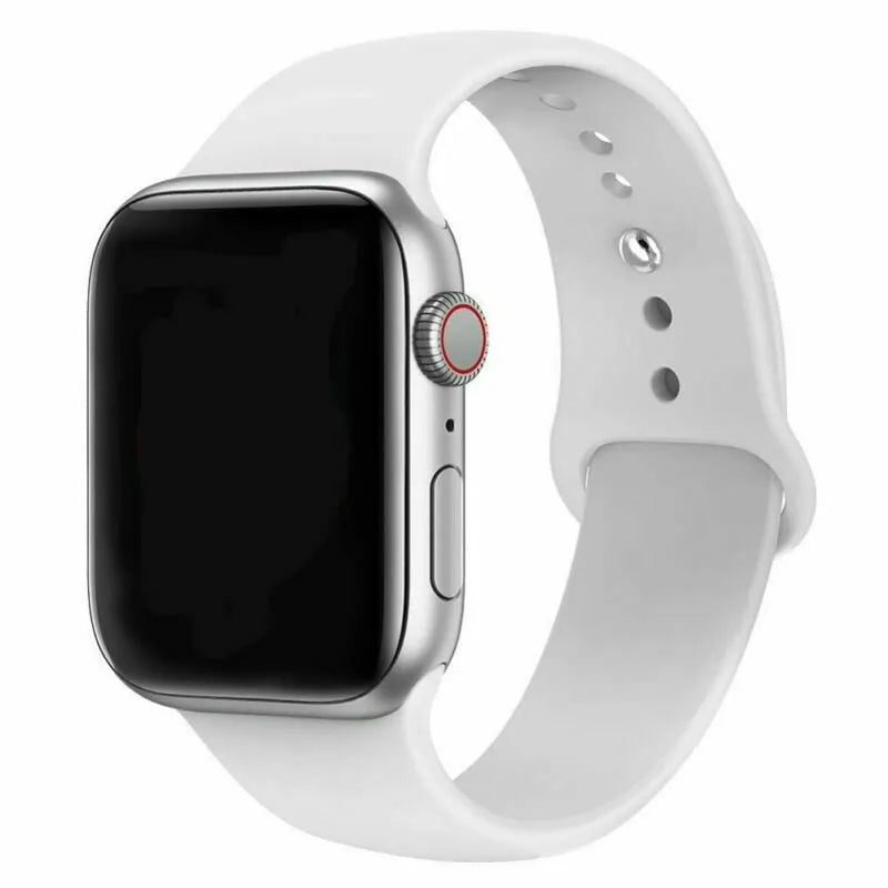 Apple Watch Silicon Sports Straps - White