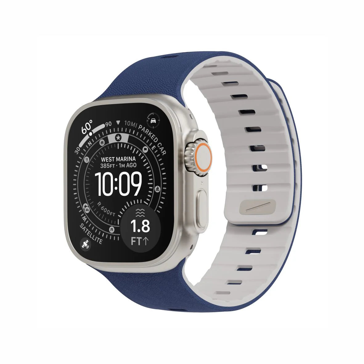 Spacething Omni Apple Watch Band – 49mm / 45mm Size - Blue Off White