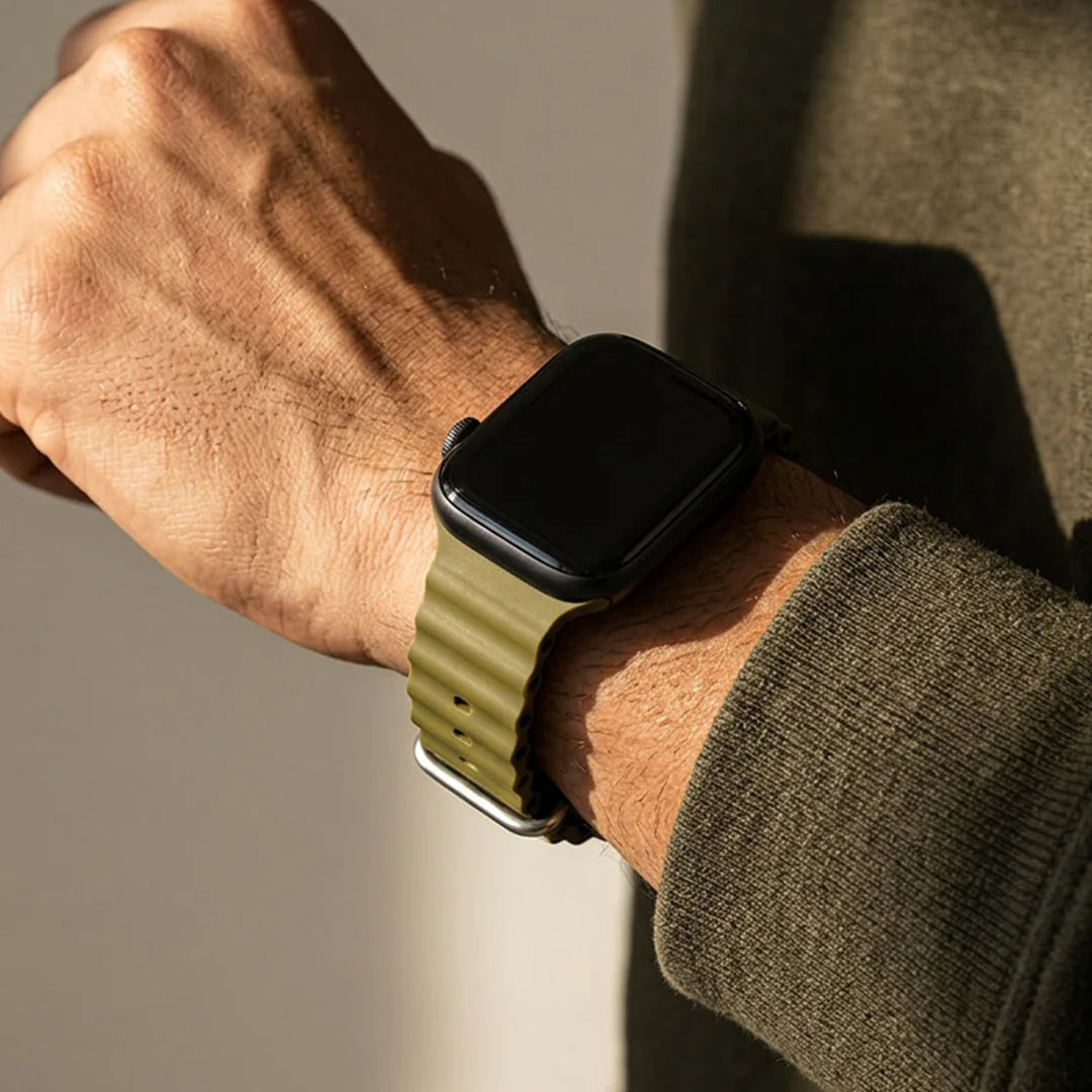 Spacething Ocean Apple Watch Band – 49mm / 45mm Size - Olive Black