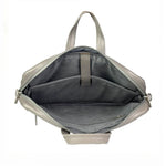 Spacething Helios Leather Laptop Bag With Free Tech Organiser Pouch | 13-14" Inches - Grey