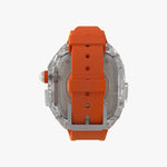 Luxury Richard Transparent Case - Orange 45 MM