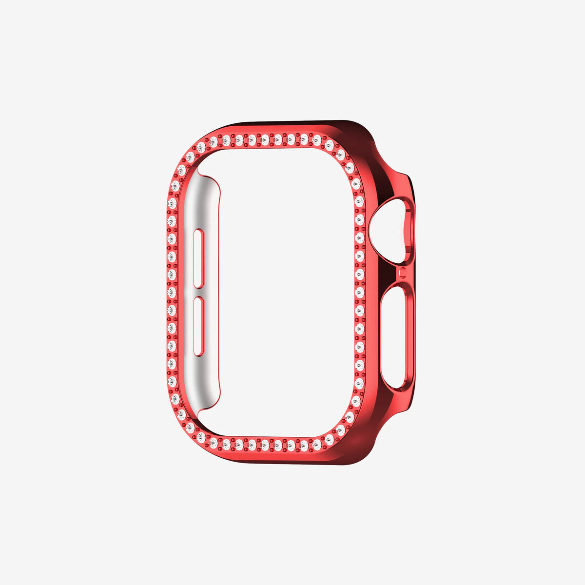 Apple Watch Diamond Plated Protective Hard Case - Red 41 MM