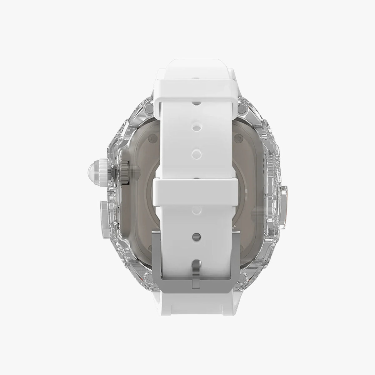 Luxury Richard Transparent Case - White 45 MM