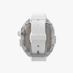 Luxury Richard Transparent Case - White 45 MM