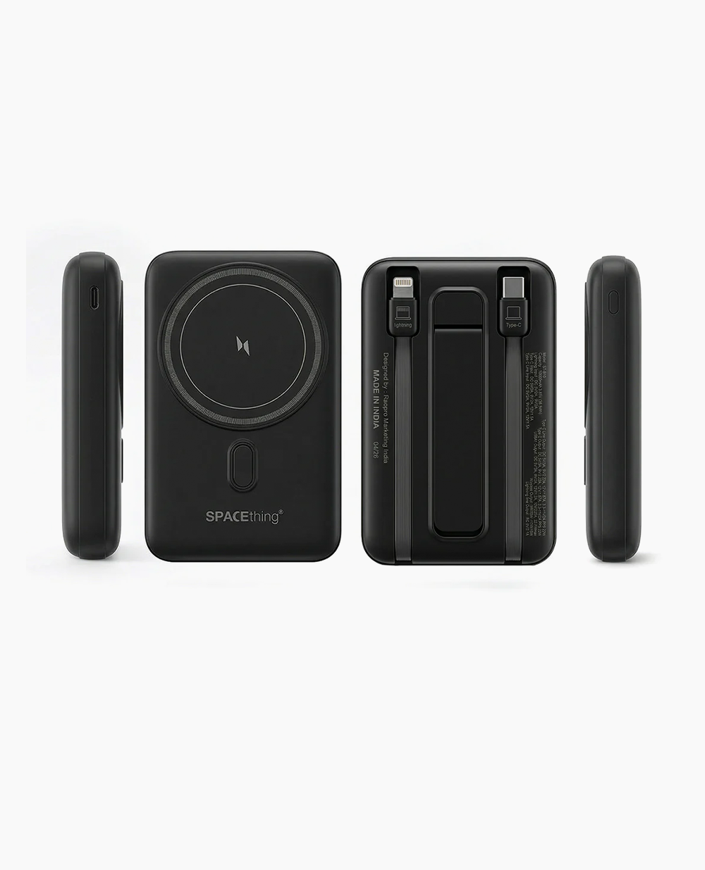 Spacething Vista MagSafe Power Bank 10000mAh - Black