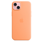 Apple Silicone Case with MagSafe iPhone 15 Orange Sorbet