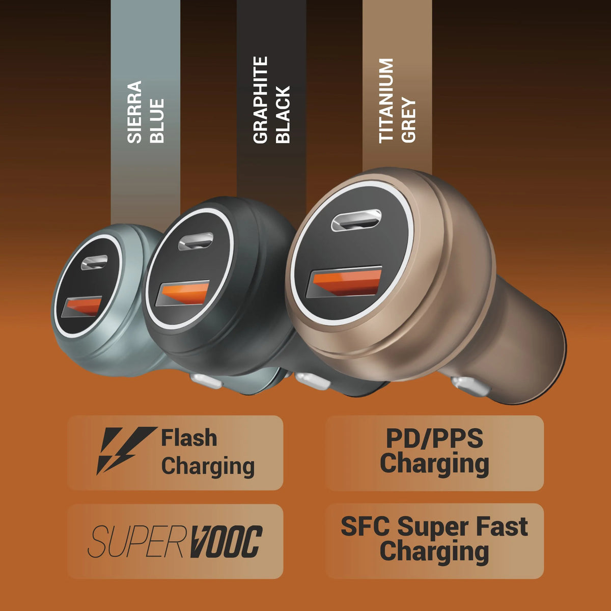 Spacething Power Max 145W Multi Protocol Fast Charger – Titanium Grey
