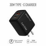 Spacething Prime GaN 30W 1A1C Fast Charger - Black