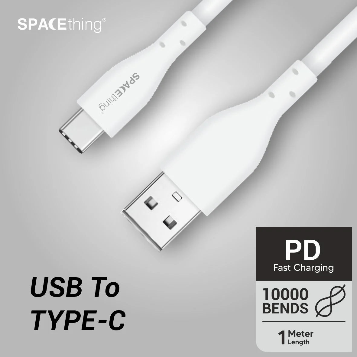 Spacething Flash Cable Colour - White