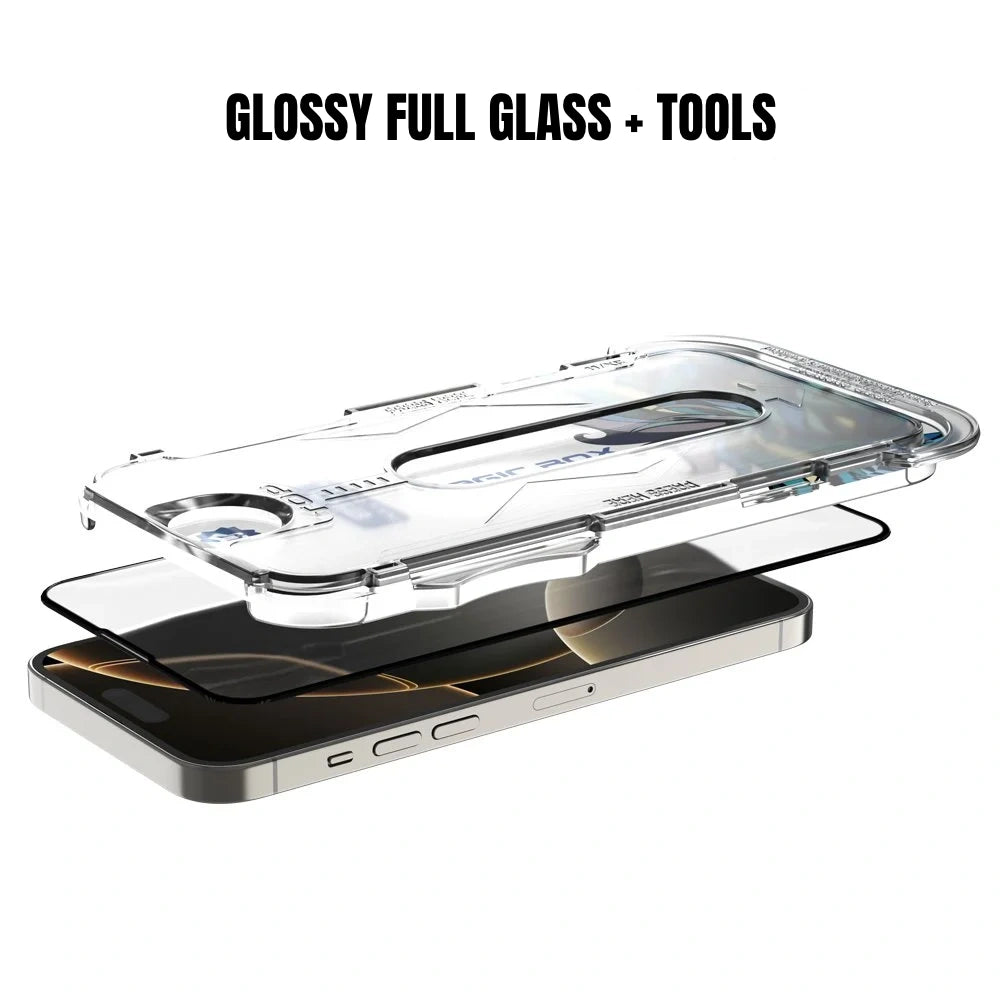 Magic Box Tempered Glass With Full Kit - Glossy