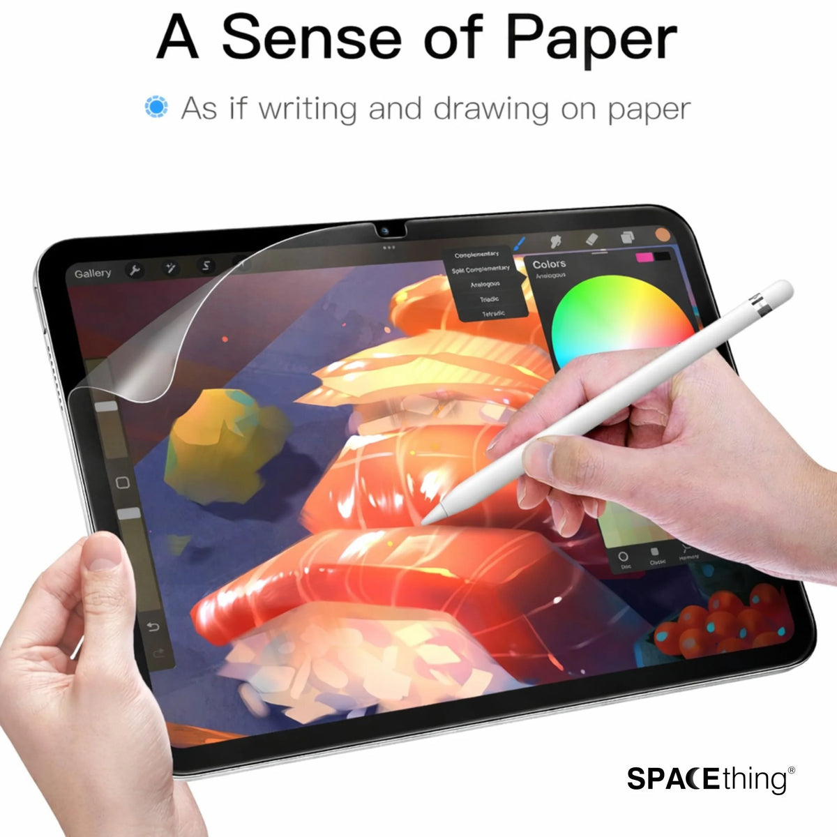 Spacething Privacy Tempered Glass for iPad - Black iPad Pro 11"