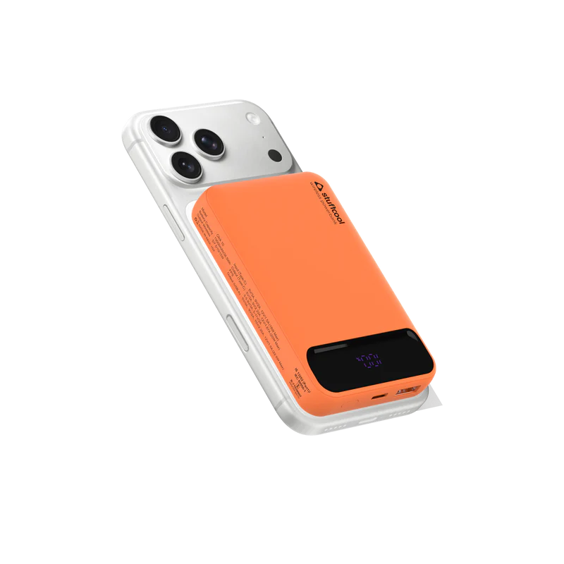 Click 10000mAh Slim Magnetic Wireless Powerbank (ORANGE)