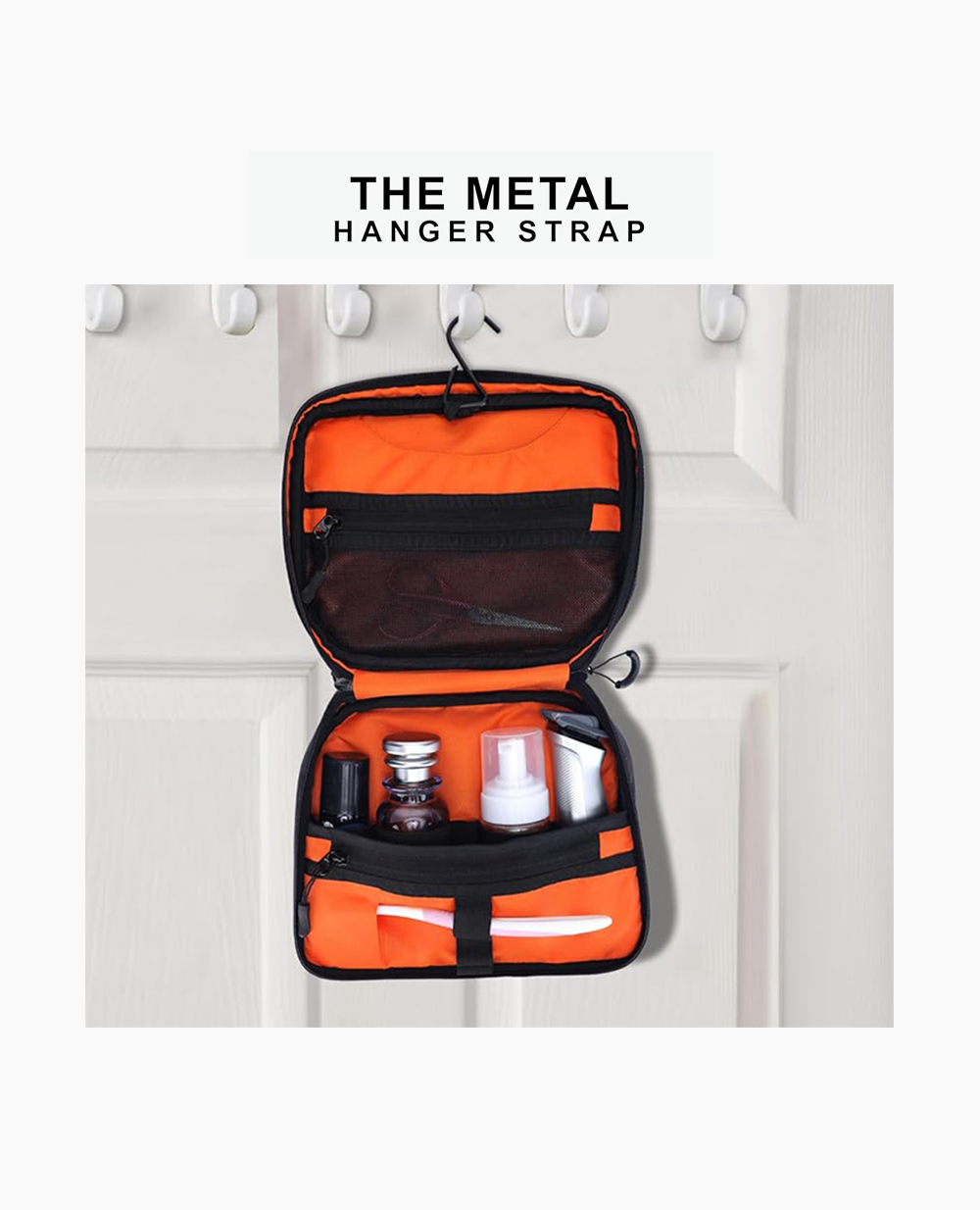 Travel Pouch Organizer with Mesh Pockets Travel Kit for Unisex