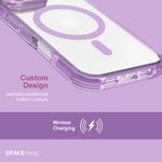 Spacething Helix MagClick Stand Case for iPhone 17 - Purple