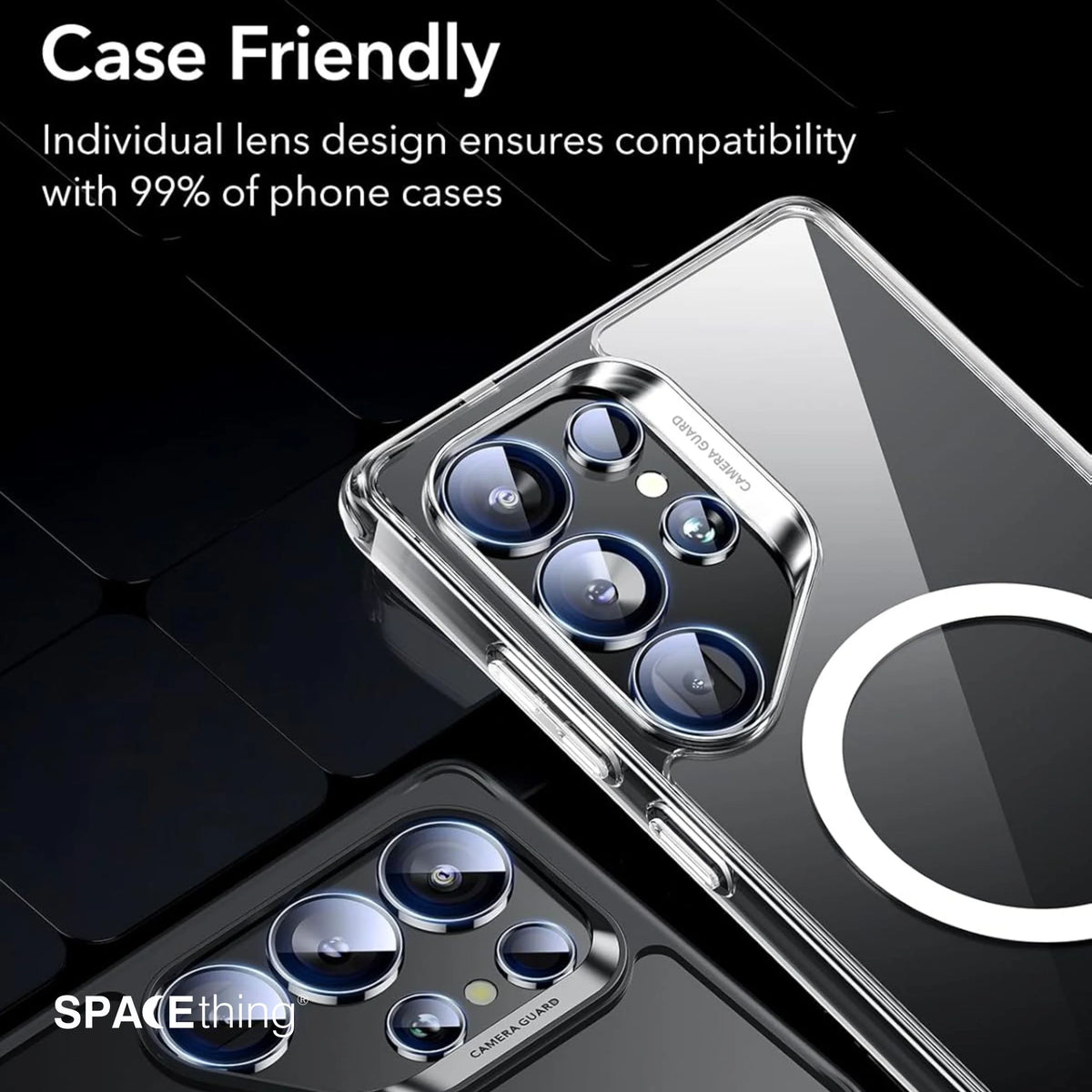 Spacething Samsung S26 Ultra Supreme Clear Camera Lens - Clear