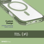 Spacething Helix MagClick Stand Case for iPhone 17 - Green