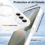 Spacething Samsung Galaxy S25 Marsix MagSafe Stand Case - Clear